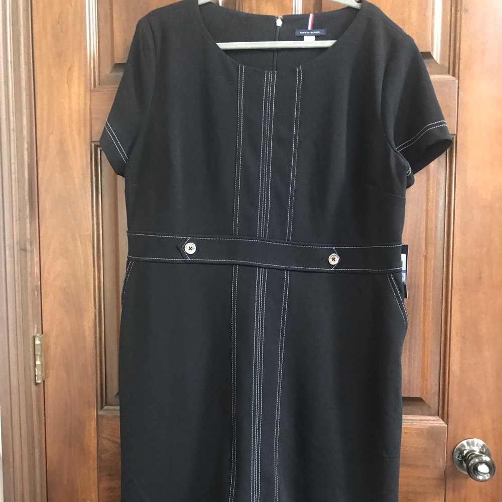 Tommy Hilfiger Black Short Pocket Dress Size 18